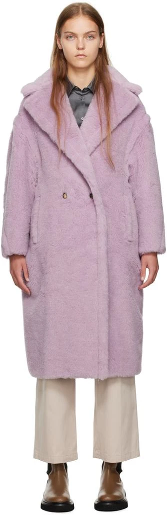 Max Mara Purple Teddy Bear Icon Coat 1