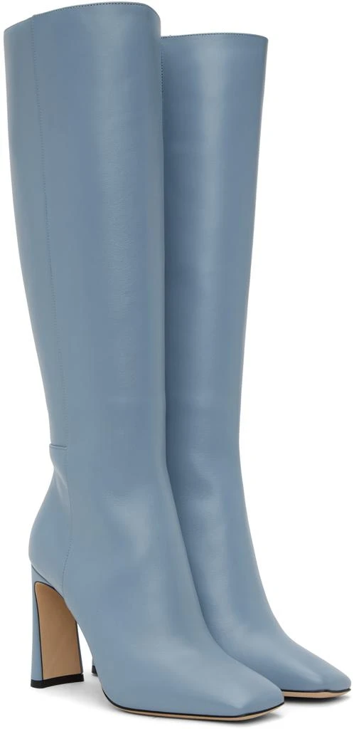 Jimmy Choo Blue Kinsey Boots 4