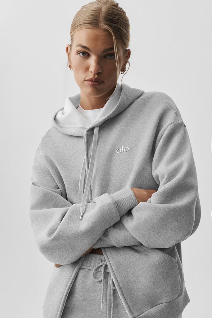 Alo Accolade Full Zip Hoodie - Black - Hoodies - Free Shipping
