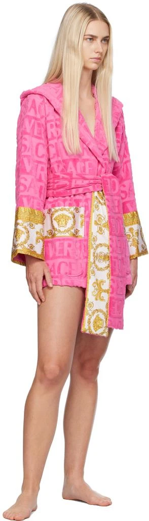 Versace Pink 'I Heart Baroque' Robe 4