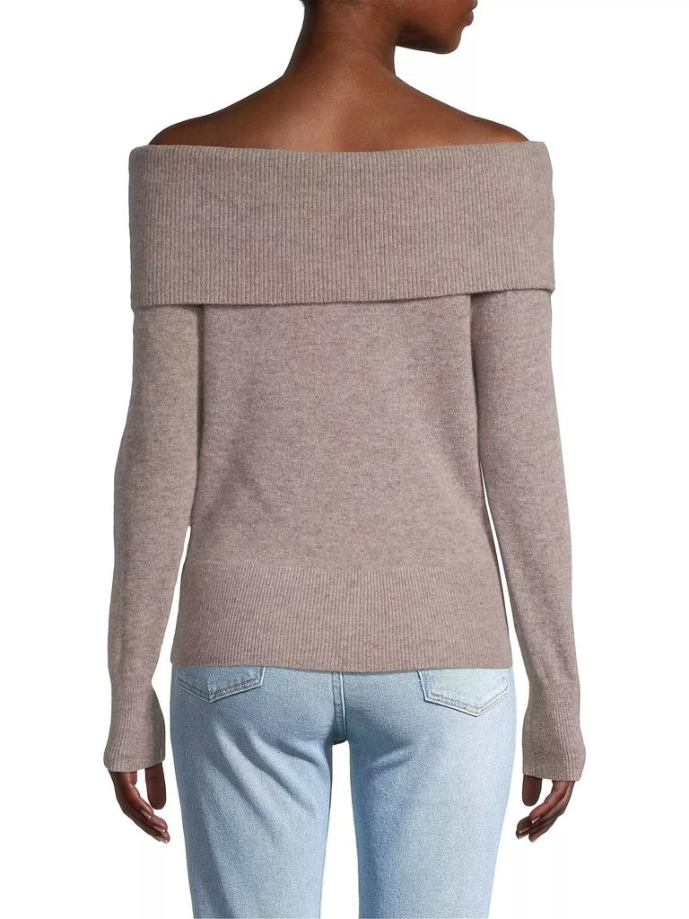 White + Warren Cashmere Bardot Sweater 5