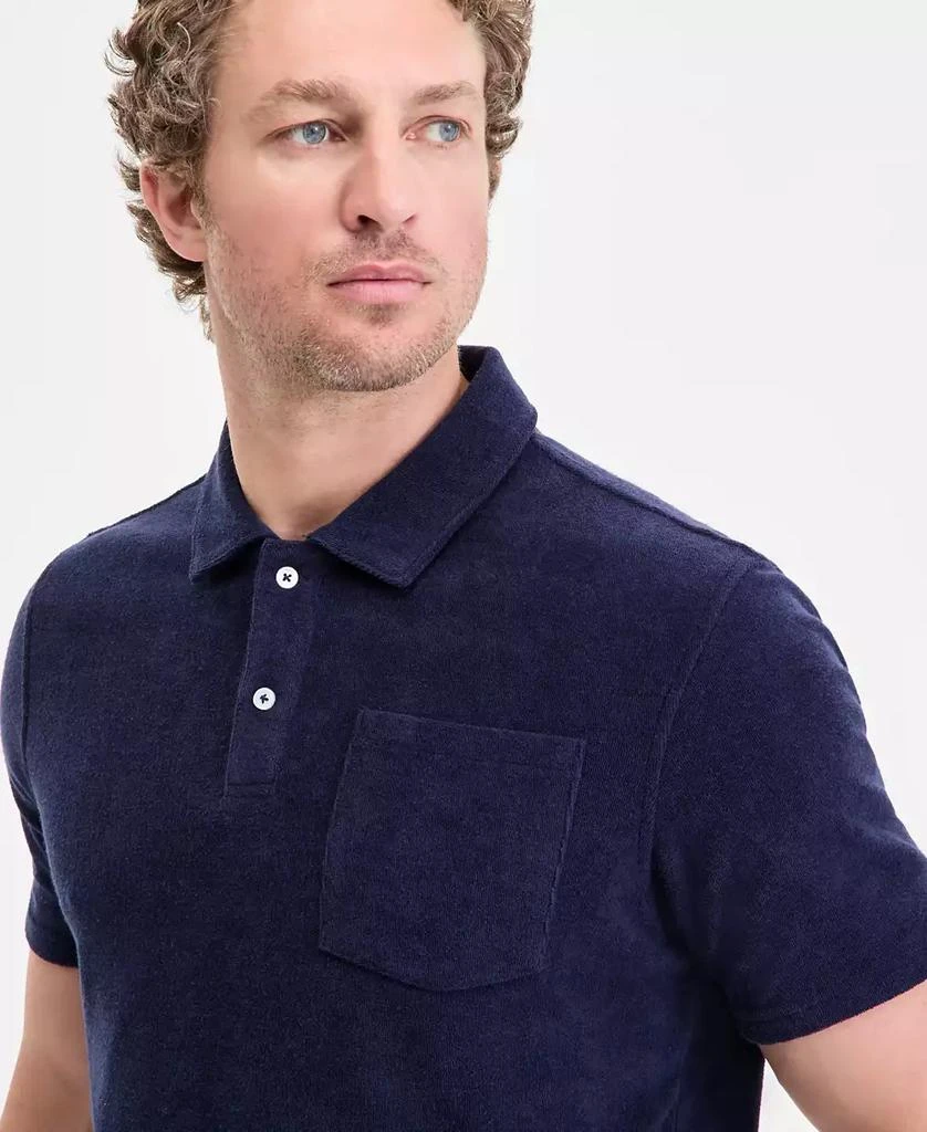 Club Room Men's Solid Terry Cloth Short-Sleeve Polo Shirt, Exclusively at Macy's 2