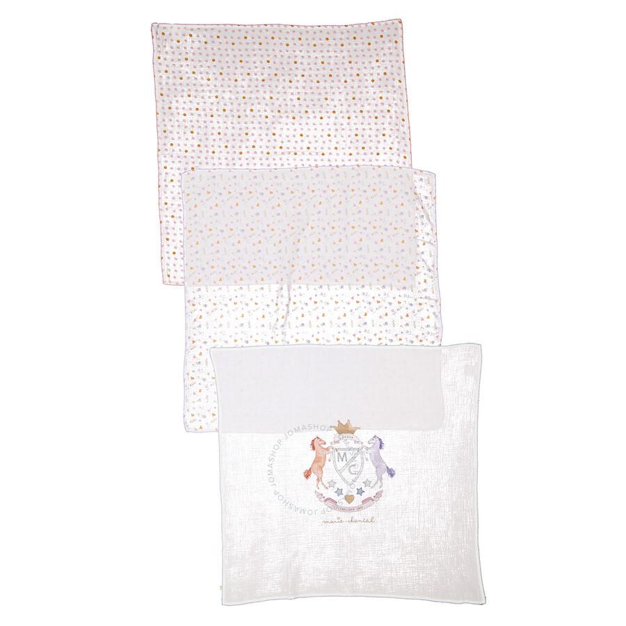 Marie Chantal Kids Graphic-Print Muslin Cloths