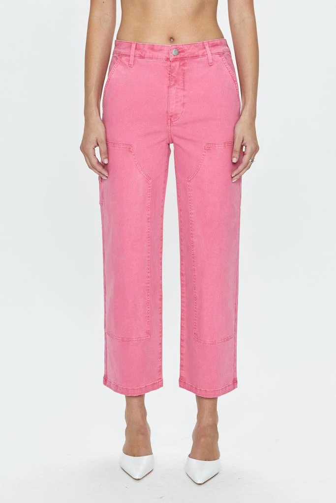 Pistola Denim Ashton Straight Leg Carpenter Ankle - Pink Dahlia 2