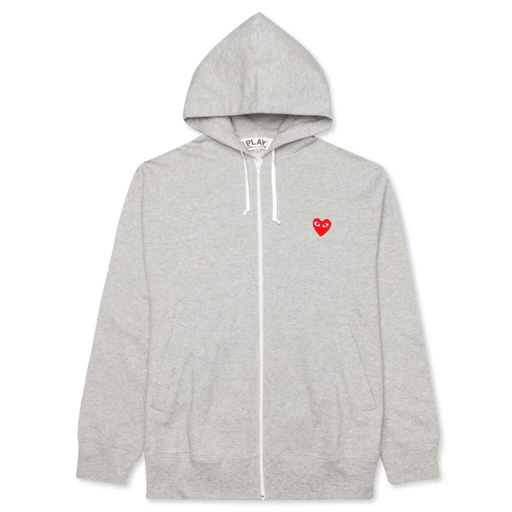 Comme des Garcons Comme des Garçons Play Logo Embroidered Zipped Hoodie 1