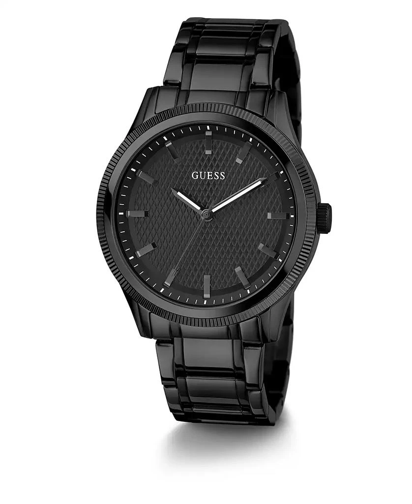 GUESS Men's Analog Black Stainless Steel Watch 44mm 5