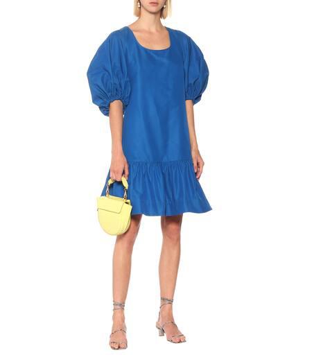 Lee Mathews Daisy cotton and silk minidress