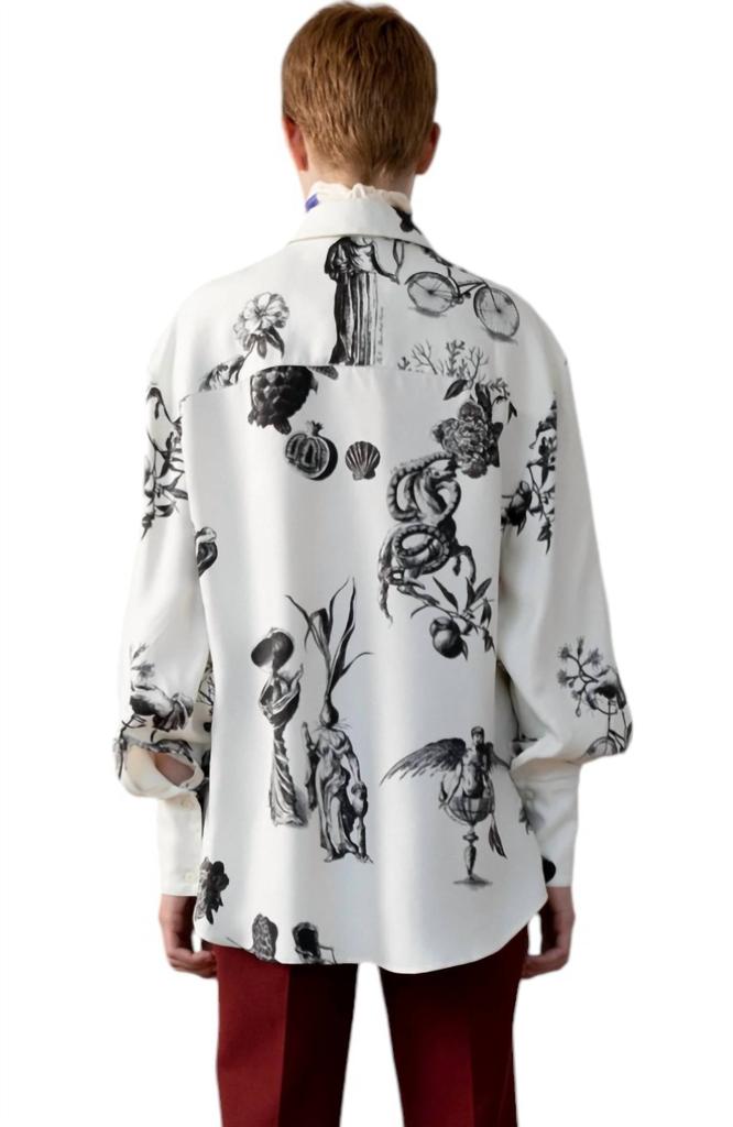 MAISON RABIH KAYROUZ Encyclopedia Print Blouse