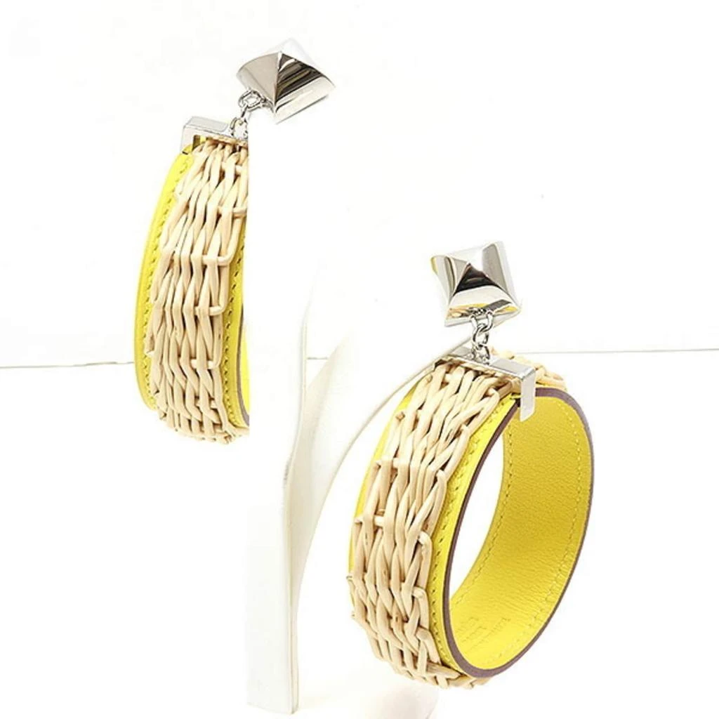 Hermes Swift Leather Drop Earrings (Pre-Owned) 2