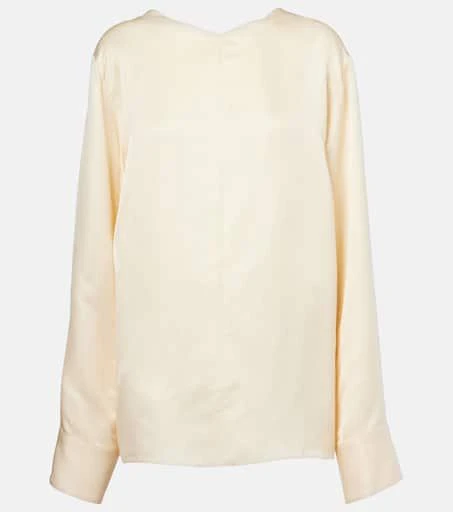 Khaite Durion satin top 1