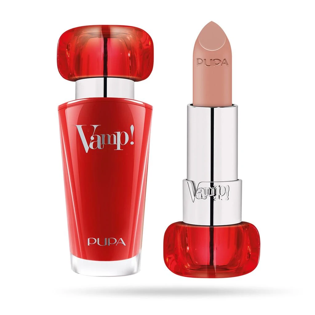 PUPA Milano Vamp! Extreme Colour Lipstick with Plumping Treatment - 100 Naked Skin by  for Women - 0.1 1