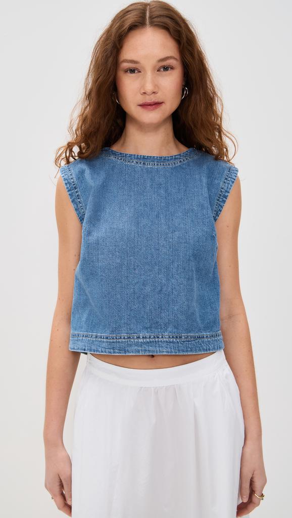 Velvet Loren Denim Top