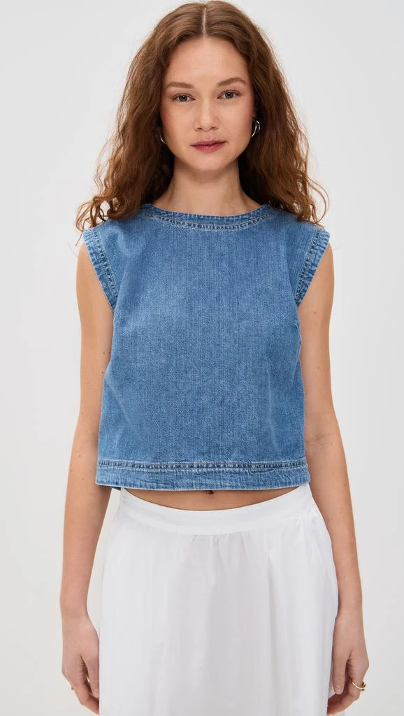 Velvet Loren Denim Top 1