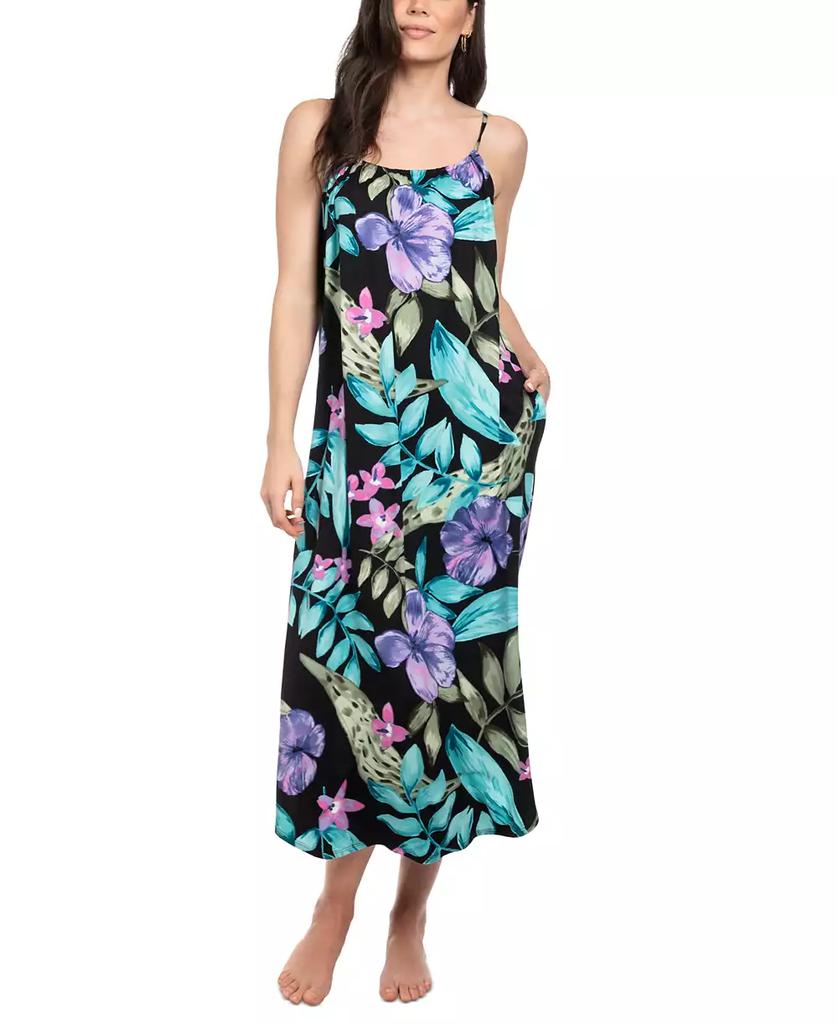 Linea Donatella Women's Rachidah Floral Maxi Nightgown