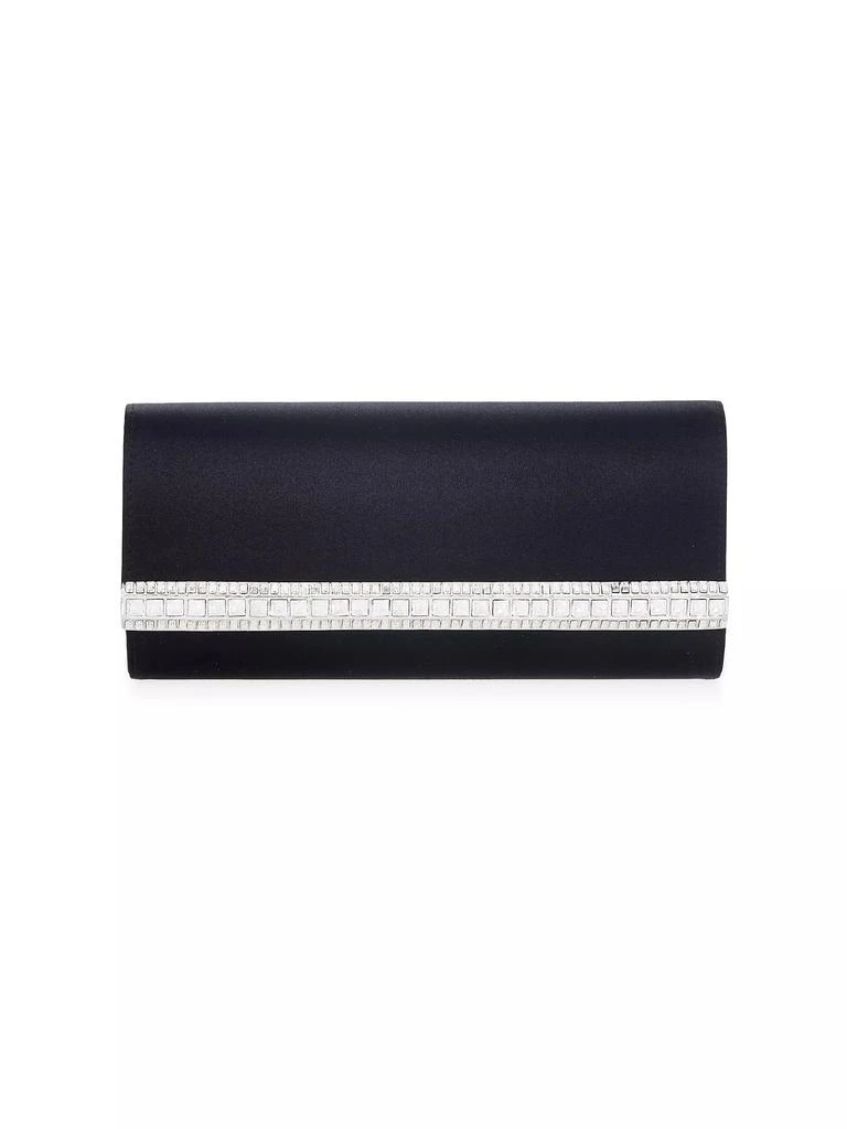 Judith Leiber Perry Satin & Crystal Clutch 1