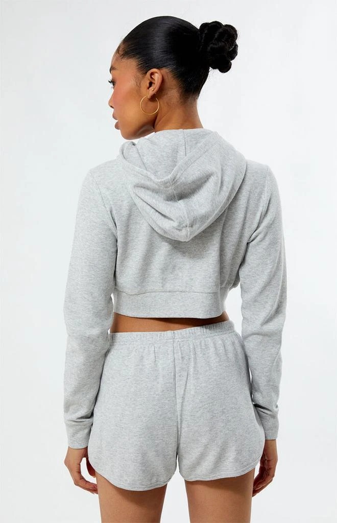 PacSun Pacific Sunwear Ultra Cropped Zip Up Hoodie 4