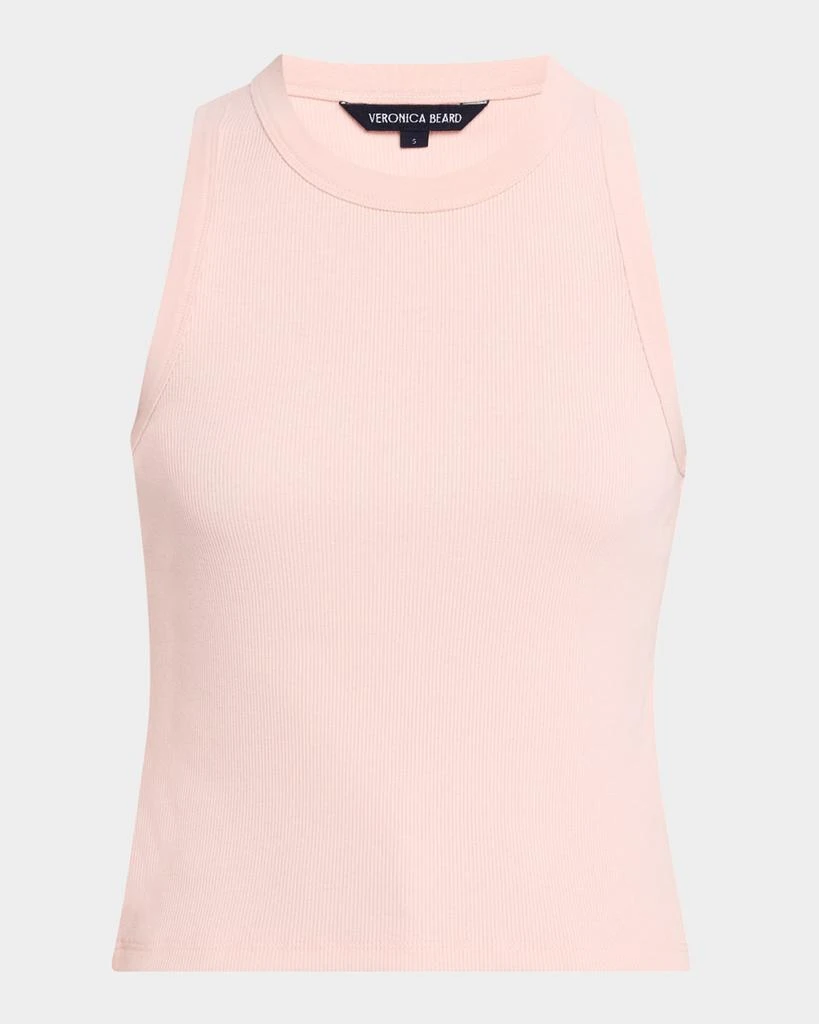 VERONICA BEARD Jordyn Cropped Tank Top 1