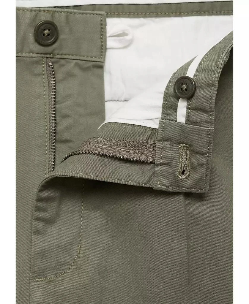 Mango Men's Pleated Cotton Trousers 2