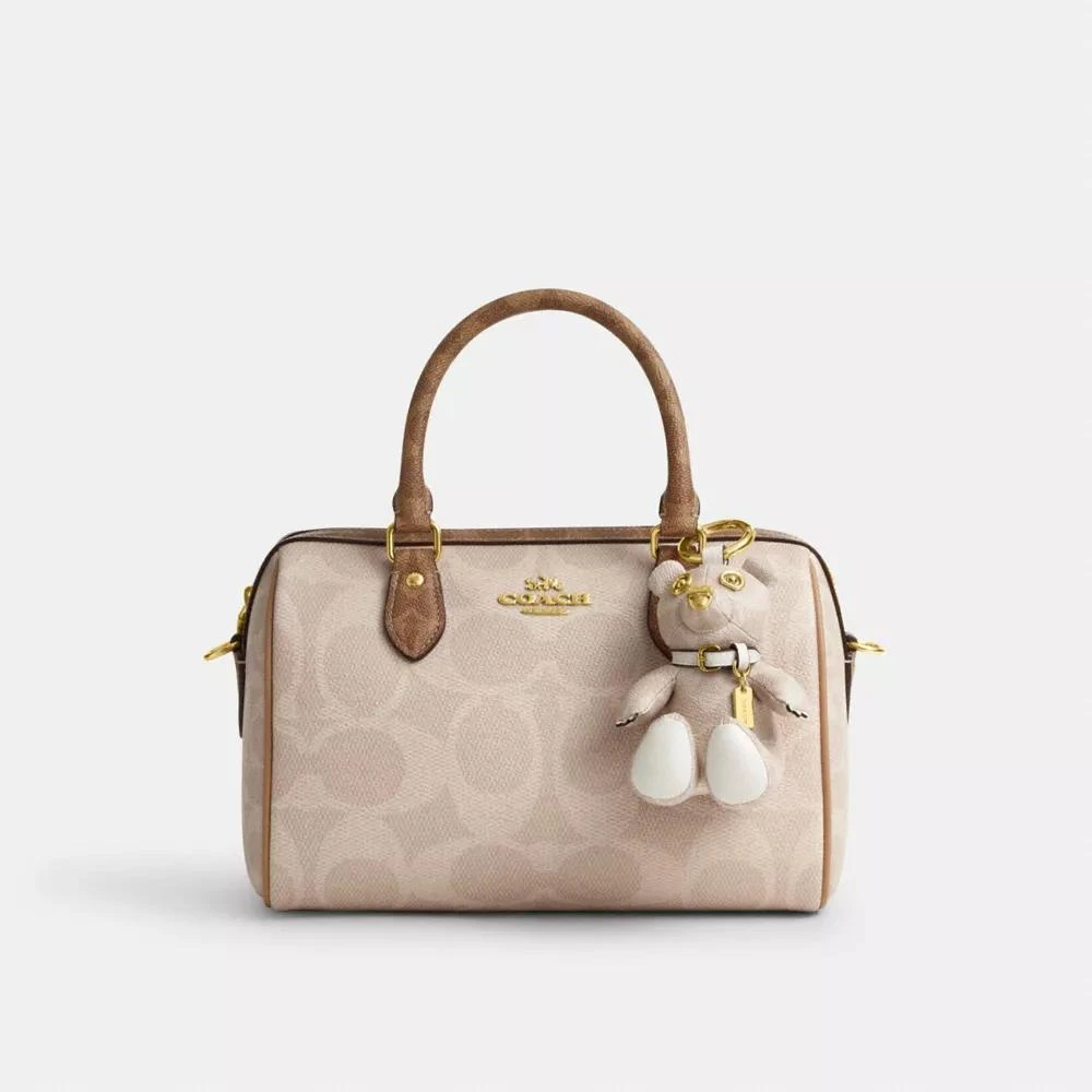 Coach Collectible Bear Bag Charm In Signature Canvas 2