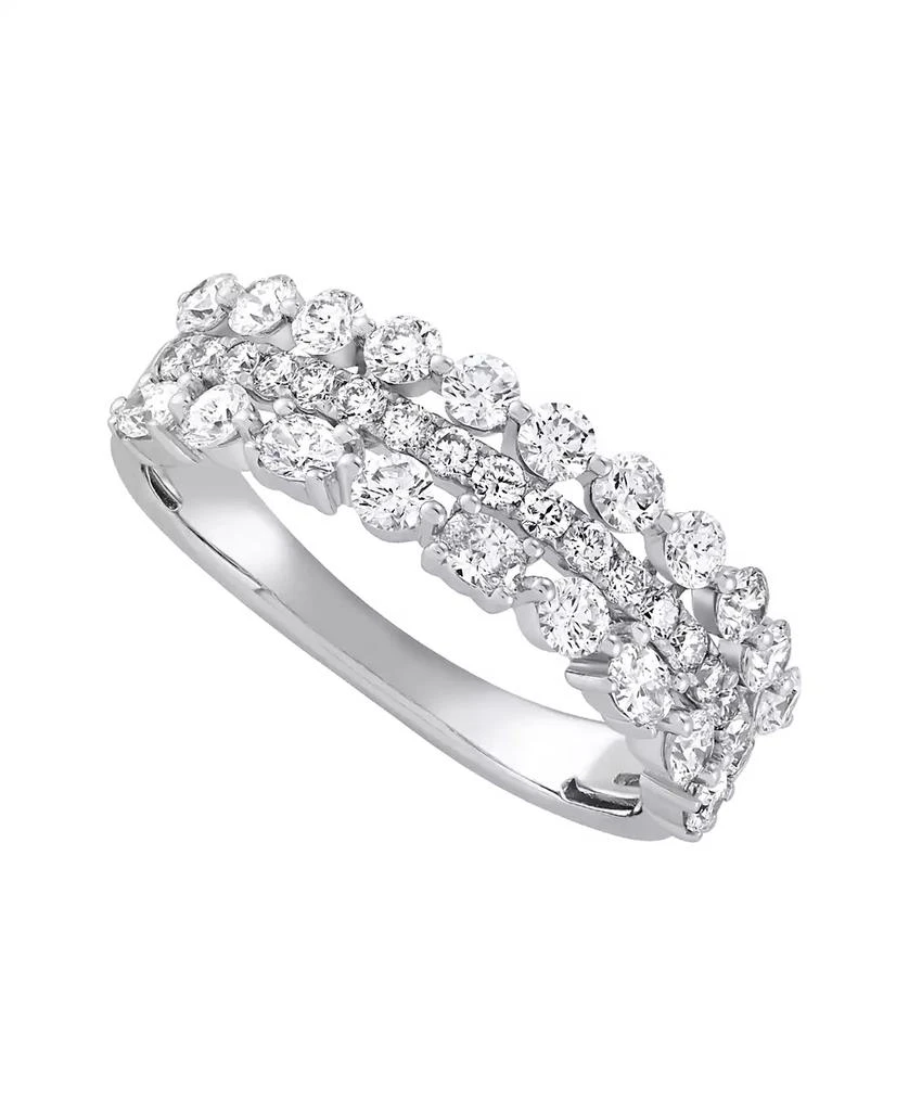 Macy
s Multi Row Band Ring (1-1/4 ct. t.w.) in 14k White Gold 1