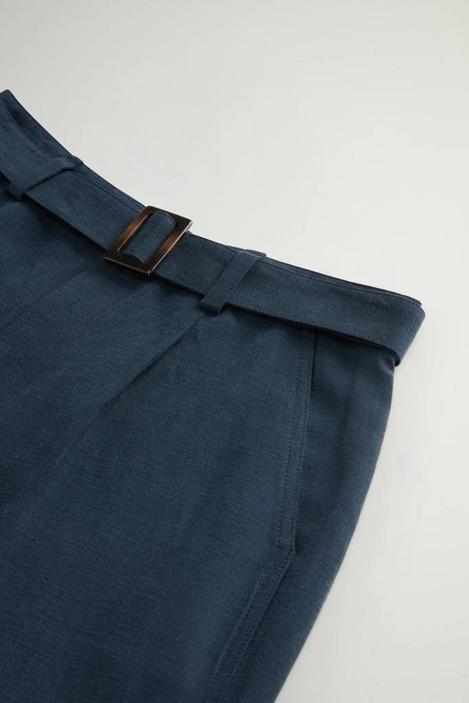 Woolrich Garment-Dyed Linen-Blend Bermuda Shorts - Women - Red 6