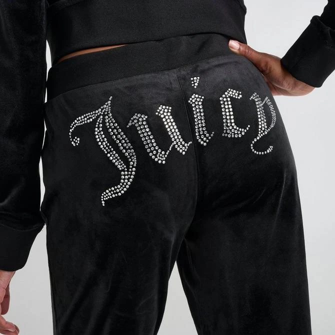 JUICY COUTURE Women's Juicy Couture OG Big Bling Velour Track Pants 5