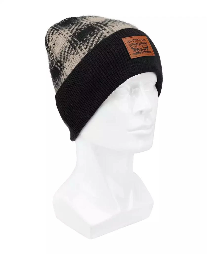 Levi's Men's Brushed Plaid Beanie 5