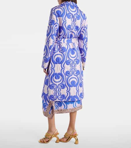 Dries Van Noten Quilted wrap coat 3