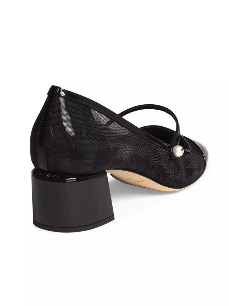 Jimmy Choo Elisa 45MM Mesh & Patent Leather Pumps 3