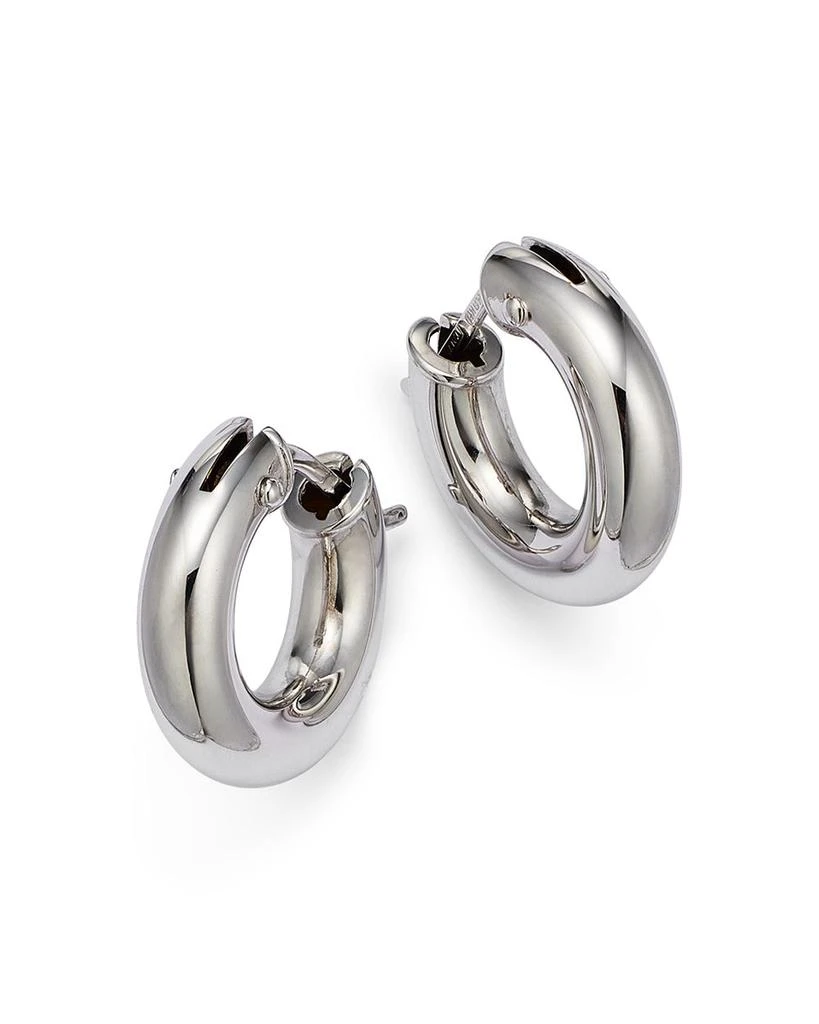 Roberto Coin 18K White Gold Hoop Earrings 3