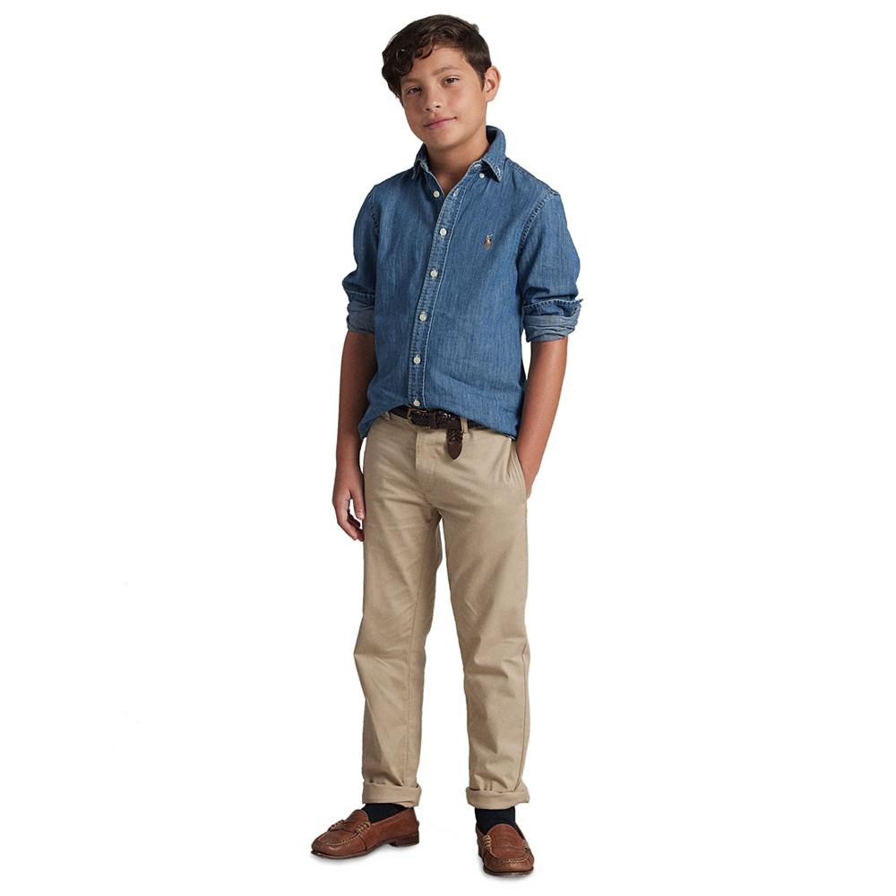 Polo Ralph Lauren Big Boys Cotton Chambray Sport Shirt