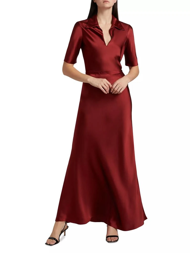 ROSETTA GETTY Silk Bias Cut Maxi Skirt 2