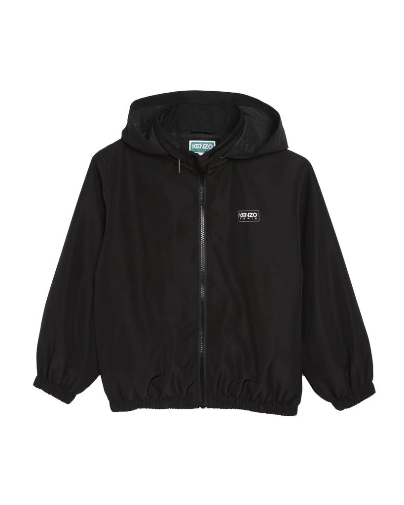 预计3周后发货 Kenzo Cardigan A Capuche Black - Enfant Mixte - Kenzo Kids 1