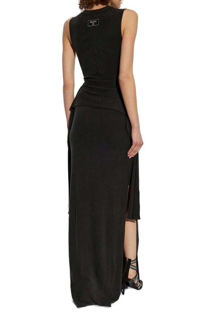 Balmain Cut Out Detailed Ribbed Maxi Dress  On Sale Now with Up to 54% Off  | Discover Exclusive Deals & Savings at BeyondStyle  Authentic Balmain  women|clothing|adult|apparel & accessories|dresses with Limited-Time