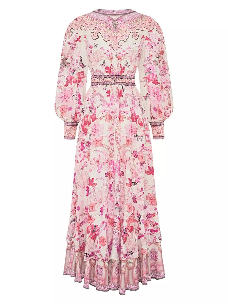 Camilla Floral Linen Maxi Dress 2