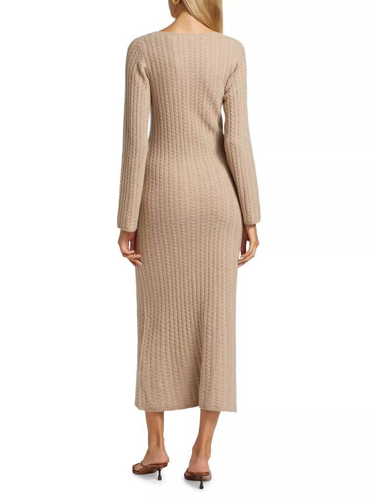 Naadam Wool & Cashmere Cable-Knit Midi-Dress 5