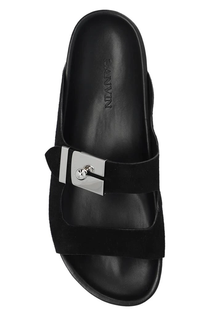 Lanvin Suede slides 6
