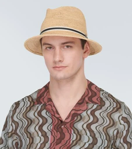BORSALINO Argentina crochet raffia Panama hat 2