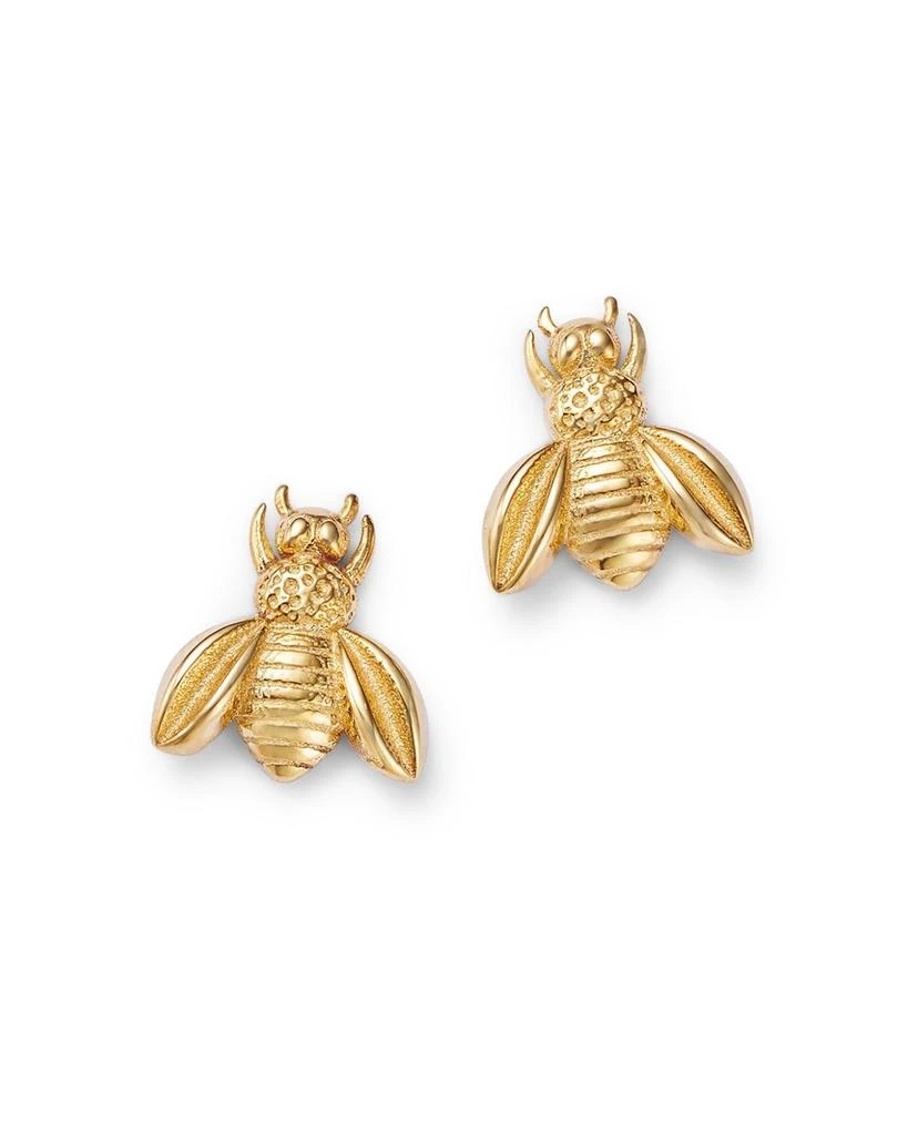 Bloomingdale's Bumble Bee Stud Earrings in 14K Yellow Gold 1