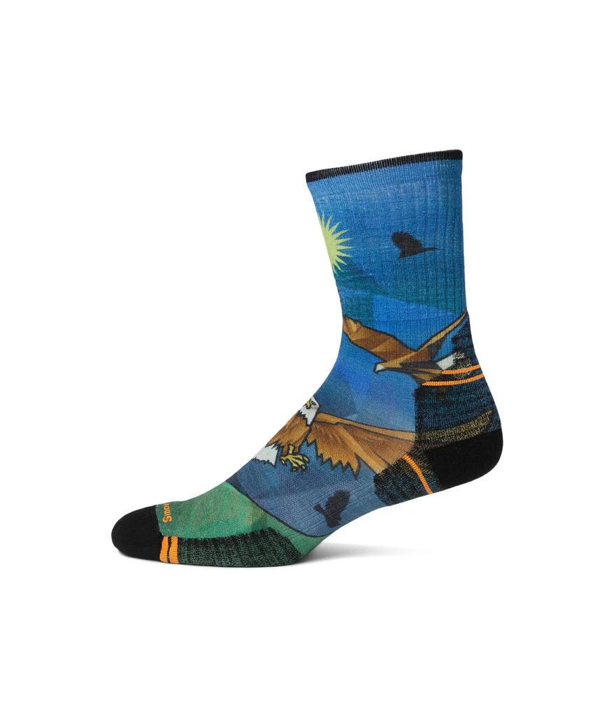 SmartWool Hike Targeted Cushion Eagle Print Crew Socks 1