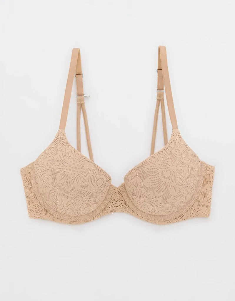 Aerie Sunnie Bloom Lace Strappy Demi Push Up Bra 4