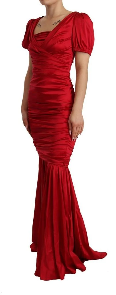 Dolce 
Gabbana Silk Stretch Sheath Mermaid Gown Women
s Dress 2
