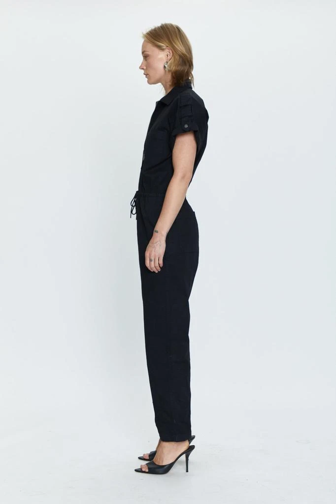 Pistola Denim Jordan Short Sleeve Zip Front Jumpsuit - Fade to Black 4