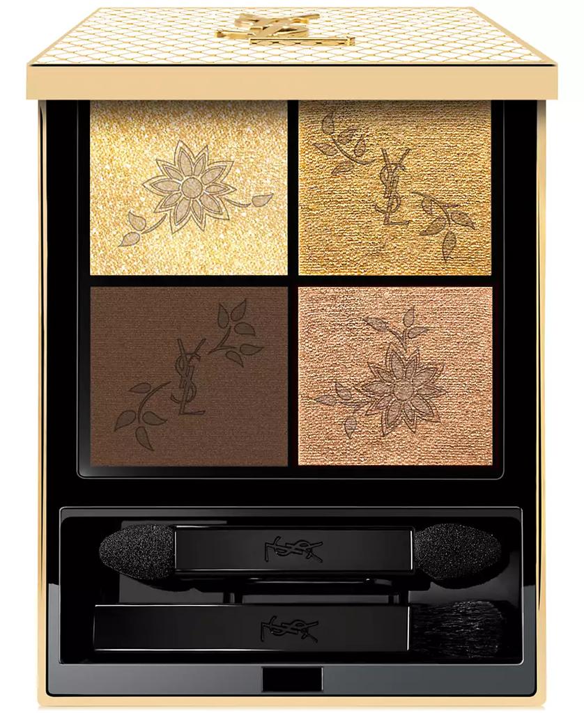 Yves Saint Laurent Limited-Edition Gold Lace Couture Mini Clutch Luxury Eyeshadow Palette