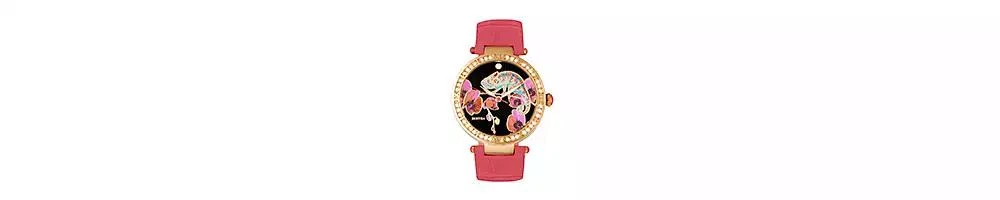 BERTHA Quartz Camilla Collection Coral Leather Watch 38Mm 3