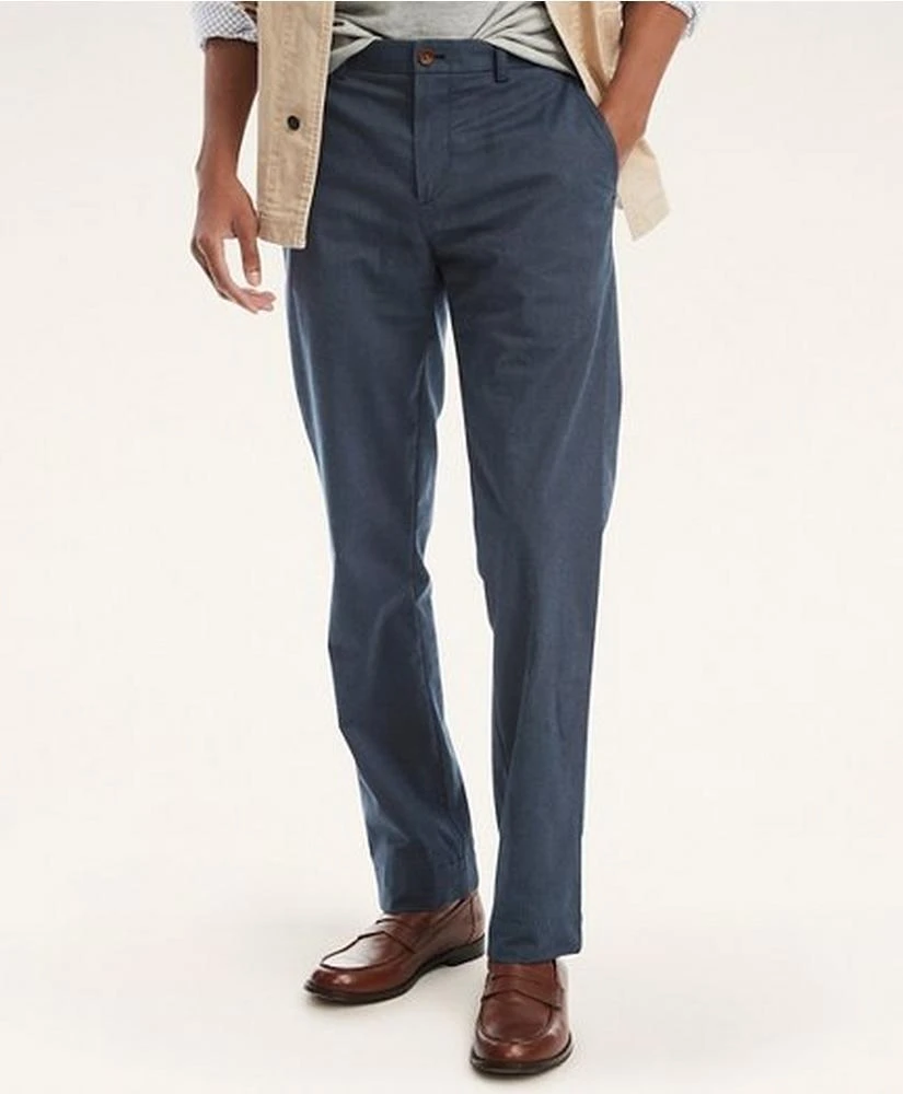 Brooks Brothers Milano Slim-Fit Stretch Textured  Advantage Chino® Pants 1