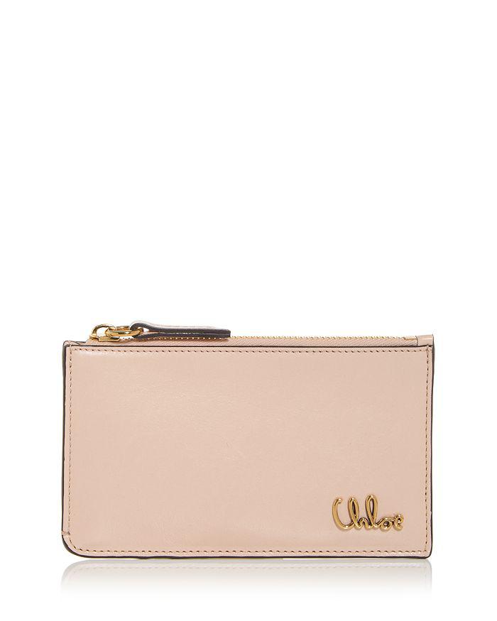 【CHLOE】BANANA CARD WALLET Chloé Banana Card Holder In Grained Leather in Black | Chloé TM