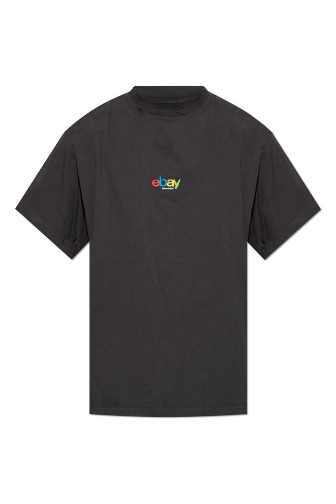 Balenciaga Keep Calm over washed black t-shirt - T-Shirts