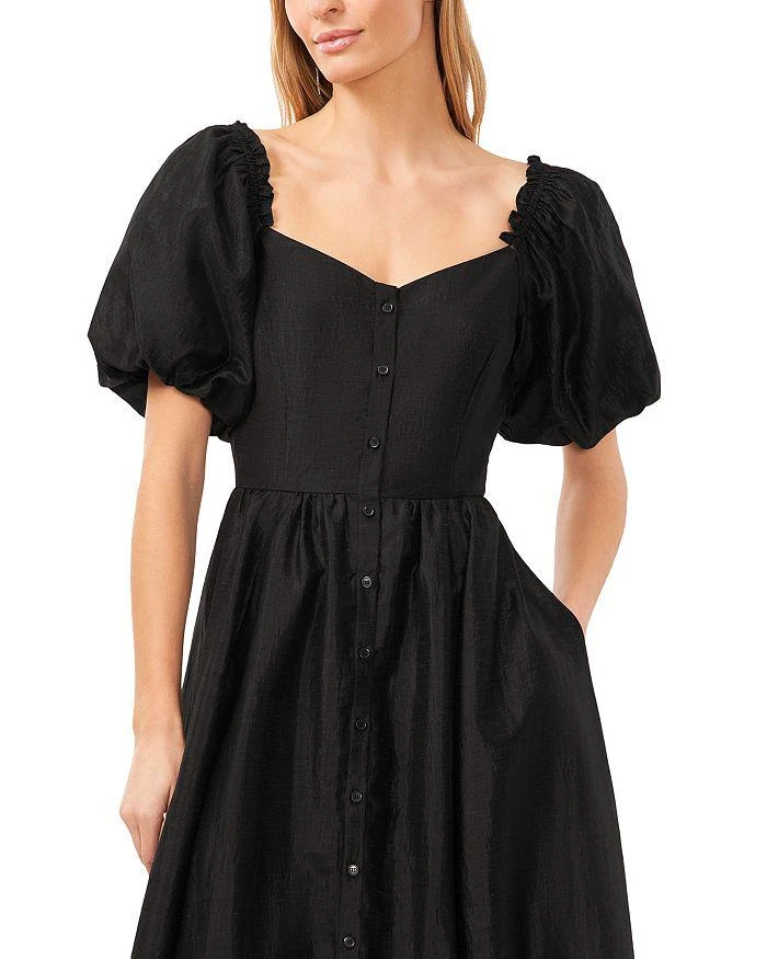 bustier midi dress with sleeves Wedelia Floral Bustier Midi Dress