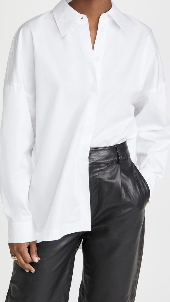 Tibi Classic Shirting Oversized Shirt